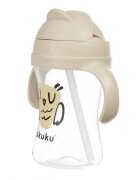 Akuku Cana de antrenament cu pai Owl 300mlanti-varsarecapac mobil ce impiedica murdarirea paiuluimateriale sigure fara BPAmanere confortabile