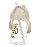 Akuku Cana de antrenament cu pai Owl 300mlanti-varsarecapac mobil ce impiedica murdarirea paiuluimateriale sigure fara BPAmanere confortabile