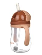 Akuku Cana de antrenament Mokka 280ml anti-varsare cu manere si pai cu greutatecapac mobil de protectie