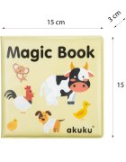 Akuku Carticica magica Farm cu 10 paginimateriale siguredimensiune 15x15 cmvarsta recomandata peste 6 luni