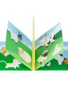 Akuku Carticica magica Farm cu 10 paginimateriale siguredimensiune 15x15 cmvarsta recomandata peste 6 luni