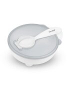 Akuku Castron cu lingurita si capac 250 ml alb