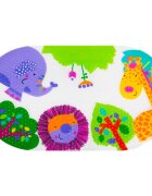 Akuku Covoras antiderapant pentru cadita Safari 69x39 cmfixare cu ventuzematerial PVCfara BPA