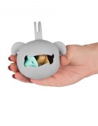 Akuku Cutiuta pentru suzete Catelus cu agatatoaremateriale sigura fara bpa snur special ce permite agatarea la caruciorpatutscaun auto
