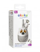 Akuku Cutiuta pentru suzete Lemur cu agatatoaremateriale sigura fara bpa codita tip maner special ce permite agatarea la caruciorpatutscaun auto dimensiune 13x65x65 cm