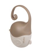Akuku Cutiuta pentru suzete Maimutica cu agatatoaremateriale sigura fara bpa codita tip maner special ce permite agatarea la caruciorpatutscaun auto dimensiune 13x85x55 cm