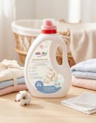 Akuku Detergent lichid pentru bebelusicopii 2L recomandat de la nastere potrivit pentru haine albecolor testat dermatologic