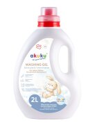 Akuku Detergent lichid pentru bebelusicopii 2L recomandat de la nastere potrivit pentru haine albecolor testat dermatologic