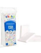 Akuku Dischete din bumbac Soft cotton Pads 120 bucati