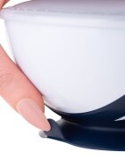 Akuku Farfurie cu ventuza pentru copii AlbRozmaterial sigur pentru contactul cu alimentelefara BPAventuza previne alunecarea farfuriei pe masa