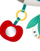 Akuku Jucarie senzoriala din plus Panda pentru caruciorpatutscaun autocu oglinda si zornaitoaredimensiune 30x25 cm