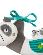 Akuku Jucarie senzoriala din plus Panda pentru caruciorpatutscaun autocu oglinda si zornaitoaredimensiune 30x25 cm