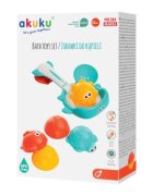 Akuku Jucarii de baie si cosulet bile plutitoare cu orificii de scurgere