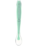 Akuku Lingurita din silicon pentru bebelusi Soft Spoon Minttextura moale ce nu raneste gingiilemaner ergonomicfara bpacompatibila cu masina de vase