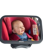 Akuku Oglinda auto pentru supravehere copii 248 x 18 cm curelele solide reglabile reglarea unghiului de vizualizare la 360grade
