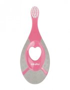 Akuku Periuta de dinti First brush RozGri pentru bebelusi si copiiperi moimaner siliconcapac inclusrecomandat pentru 0-2 ani