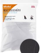 Akuku Plasa insecte pentru carucior sportlandou Alb universalaprevazuta cu elastic roata