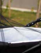 Akuku Plasa insecte pentru carucior sportlandou Black universalaprevazuta cu elastic roata