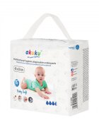 Akuku Set 15 aleze de unica folosinta Baby Soft 40 x 60 cmperfect pentru protejarea saltelei de murdariestrat superior delicatfabricata din opt straturi protejeaza bine impotriva umezelii