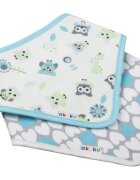 Akuku Set 2 bavete tip bandana bufniteinimioare