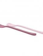 Akuku Set 2 lingurite pentru bebelusi First Pinkforma specialamateriale sigure fara BPAmaner confortabil