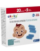Akuku Set 25 filtre de unica folosina pentru aspirator nazal