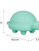 Akuku Set 4 jucarii de baie animale marine din silicon moalebaza detasabila culori pastel forme rotunjite fabricate din materiale sigure nu contin bisfenol A