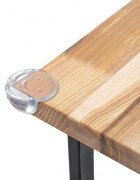 Akuku Set 4 sigurante rotunde pentru colturi transparent