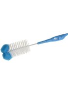 Akuku Set perii pentru biberoane si tetine Fluturas albastru cu burete incorporatagatatoaredimensiune 37.5x10.5x6 cm