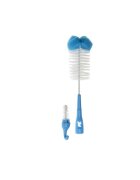 Akuku Set perii pentru biberoane si tetine Fluturas albastru cu burete incorporatagatatoaredimensiune 37.5x10.5x6 cm