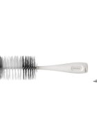 Akuku Set perii pentru biberoane si tetine Gri cu burete incorporat si ventuza fixare fara bpa dimensiune 26x11x6 cm