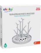 Akuku Suport universal pentru uscare biberoane si accesorii din plastic ABS sigurpentru toate tipurile de sticlecapacitate 8 sticle cu accesoriitavita pentru retinerea apei