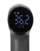 Akuku Termometru cu infrarosu Non contact Black30 de memorii de citireafisaj intuitiv cu ecran LED luminostimp de masurare 1 secundadimensiuni compacteideal pentru sugaricopiiadultidesign compact