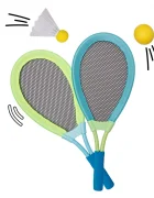 Alldoro Set 2 in 1 XL Badminton Soft tenis