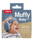 ALPINE Casti antifonice pentru bebelusi si copii pana la 4 ani ofera protectie auditiva SNR 24 Muffy Denim Blue