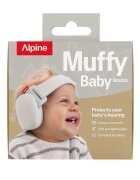 ALPINE Casti antifonice pentru bebelusi si copii pana la 4 ani ofera protectie auditiva SNR 24 Muffy Soft Sand