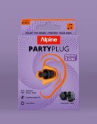 ALPINE Dopuri de urechi cu filtru muzical pentru festivaluri si concerte 3 dimensiuni incluse (SML) protectie zgomote SNR 19dB reutilizabile negre