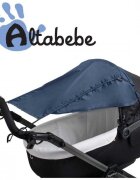 Altabebe Parasolar cu laterale pentru landou si carucior albastru inchis