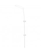 AMY Baldachin din tul funda imprimeu caprioara 300x160 cm suport de prindere inclus