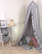 AMY Baldachin suspendat multifunctional pentru copii Pure Grey bumbac 250x320 cm