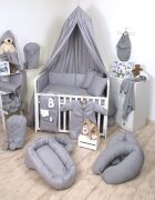 AMY Baldachin suspendat multifunctional pentru copii Pure Grey bumbac 250x320 cm