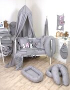 AMY Baldachin suspendat multifunctional pentru copii Pure Grey bumbac 250x320 cm