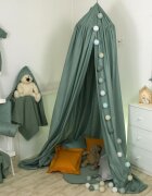 AMY Baldachin suspendat multifunctional pentru copii Pure Salvia bumbac 250x320 cm