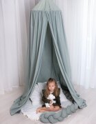 AMY Baldachin suspendat multifunctional pentru copii Pure Salvia bumbac 250x320 cm