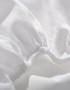 AMY Cearsaf din bumbac jersey cu elastic pe contur 140x70 cm alb