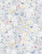 AMY Paturica pentru copii Nature Bamboo by cu doua fete 100x70cm + Cadou Rucsacel Lunca Gri