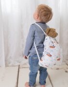 AMY Pilota pentru copii Nature Bamboo by din bambus si umplutura hipoalergenica BabySoft pasari mint