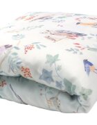 AMY Pilota pentru copii Nature Bamboo by din bambus si umplutura hipoalergenica BabySoft pasari mint