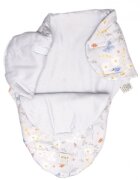 AMY Sistem de infasare Nature Bamboo by din bambus cu umplutura antialergic BabySoft + cadou rucsacel lunca gri