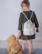 AMY Sistem de infasare Nature Bamboo by din bambus cu umplutura antialergic BabySoft + cadou rucsacel lunca gri